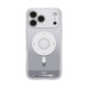 Sidabrinės spalvos dėklas Apple iPhone 17 Pro Max / 18 Pro Max telefonui "Spigen Ultra Hybrid Magsafe Classic Silver"