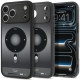 Juodas dėklas Apple iPhone 17 Pro Max / 18 Pro Max telefonui "Spigen Ultra Hybrid Magsafe Classic Black"