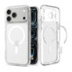 Matinis skaidrus (baltas) dėklas Apple iPhone 17 Pro Max / 18 Pro Max telefonui "Spigen Ultra Hybrid Magsafe"