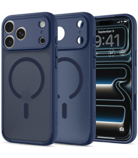 Matinis mėlynas dėklas Apple iPhone 17 Pro Max / 18 Pro Max telefonui "Spigen Ultra Hybrid Magsafe"