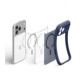 Matinis mėlynas dėklas Apple iPhone 17 Pro Max / 18 Pro Max telefonui "Spigen Ultra Hybrid Magsafe"