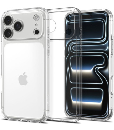 Skaidrus dėklas Apple iPhone 17 Pro Max / 18 Pro Max telefonui "Spigen Ultra Hybrid"