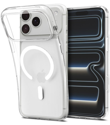 Skaidrus (baltas) dėklas Apple iPhone 17 Pro Max / 18 Pro Max telefonui "Spigen Liquid Crystal Magsafe"