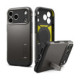 Pilkas (Gunmetal) dėklas Apple iPhone 17 Pro / 18 Pro telefonui "Spigen Tough Armor T Magsafe"
