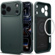 Žalias dėklas Apple iPhone 17 Pro / 18 Pro telefonui "Spigen Thin Fit Magsafe"