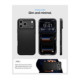 Juodas dėklas Apple iPhone 17 Pro / 18 Pro telefonui "Spigen Thin Fit Magsafe"