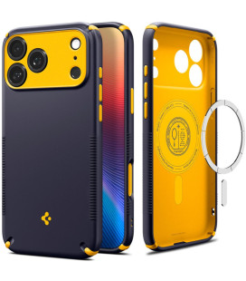Mėlynas dėklas Apple iPhone 17 Pro / 18 Pro telefonui "Spigen Nano Pop Hybrid Magsafe"