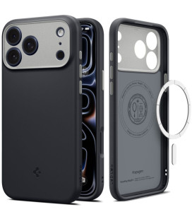 Juodas dėklas Apple iPhone 17 Pro / 18 Pro telefonui "Spigen Nano Pop Magsafe"