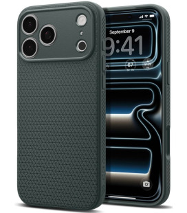 Žalias dėklas Apple iPhone 17 Pro / 18 Pro telefonui "Spigen Liquid Air"
