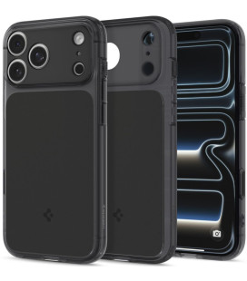 Matinis juodas dėklas Apple iPhone 17 Pro / 18 Pro telefonui "Spigen Ultra Hybrid T Magsafe"