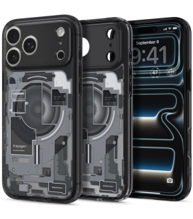 Dėklas Apple iPhone 17 Pro / 18 Pro telefonui "Spigen Ultra Hybrid Magsafe Zero One Black"