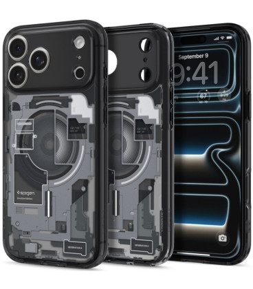 Dėklas Apple iPhone 17 Pro / 18 Pro telefonui "Spigen Ultra Hybrid Magsafe Zero One Black"