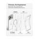 Matinis skaidrus (baltas) dėklas Apple iPhone 17 Pro / 18 Pro telefonui "Spigen Ultra Hybrid Magsafe"