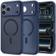 Matinis mėlynas dėklas Apple iPhone 17 Pro / 18 Pro telefonui "Spigen Ultra Hybrid Magsafe"