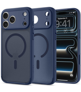 Matinis mėlynas dėklas Apple iPhone 17 Pro / 18 Pro telefonui "Spigen Ultra Hybrid Magsafe"