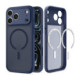 Matinis mėlynas dėklas Apple iPhone 17 Pro / 18 Pro telefonui "Spigen Ultra Hybrid Magsafe"