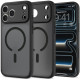 Matinis juodas dėklas Apple iPhone 17 Pro / 18 Pro telefonui "Spigen Ultra Hybrid Magsafe"
