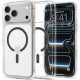 Skaidrus (pilkas) dėklas Apple iPhone 17 Pro / 18 Pro telefonui "Spigen Ultra Hybrid Magsafe"