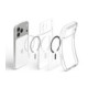 Skaidrus (pilkas) dėklas Apple iPhone 17 Pro / 18 Pro telefonui "Spigen Ultra Hybrid Magsafe"