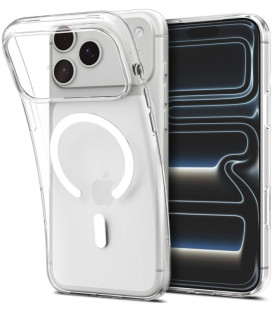 Skaidrus (baltas) dėklas Apple iPhone 17 Pro / 18 Pro telefonui "Spigen Liquid Crystal Magsafe"