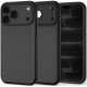 Juodas (Carbon) dėklas Apple iPhone 17 Pro Max / 18 Pro Max telefonui "Tech-Protect MagCam Magsafe"