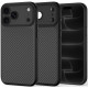Juodas (Carbon) dėklas Apple iPhone 17 Pro / 18 Pro telefonui "Tech-Protect MagCam Magsafe"