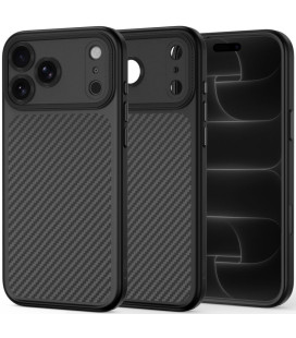Juodas (Carbon) dėklas Apple iPhone 17 Pro / 18 Pro telefonui "Tech-Protect MagCam Magsafe"