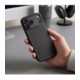 Juodas (Carbon) dėklas Apple iPhone 17 Pro / 18 Pro telefonui "Tech-Protect MagCam Magsafe"