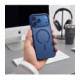 Matinis mėlynas dėklas Apple iPhone 17 Pro Max / 18 Pro Max telefonui "Tech-Protect Magmat Magsafe CC"