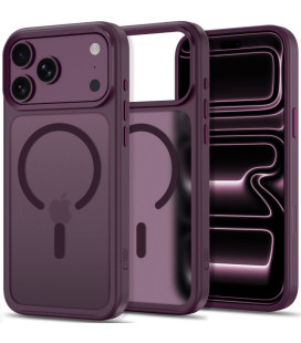 Matinis raudonas dėklas Apple iPhone 17 Pro Max / 18 Pro Max telefonui "Tech-Protect Magmat Magsafe CC"