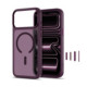 Matinis raudonas dėklas Apple iPhone 17 Pro Max / 18 Pro Max telefonui "Tech-Protect Magmat Magsafe CC"