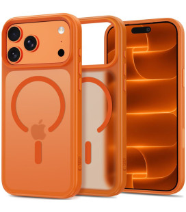 Matinis oranžinis dėklas Apple iPhone 17 Pro Max / 18 Pro Max telefonui "Tech-Protect Magmat Magsafe CC"