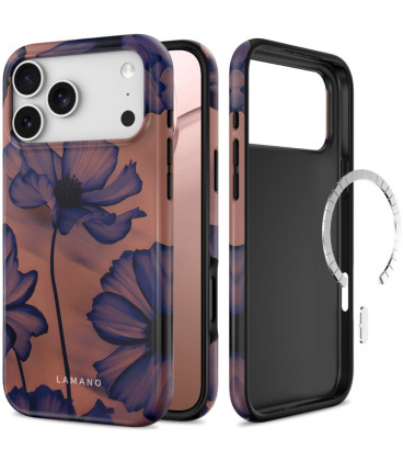 Dėklas Apple iPhone 17 Pro Max / 18 Pro Max telefonui "Tech-Protect Lamano Magsafe Velvet Night"