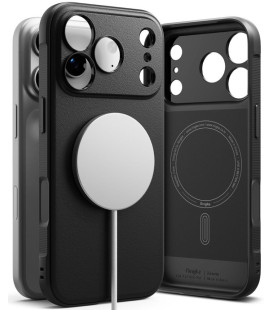 Juodas dėklas Apple iPhone 17 Pro / 18 Pro telefonui "Ringke Onyx Magnetic Magsafe"