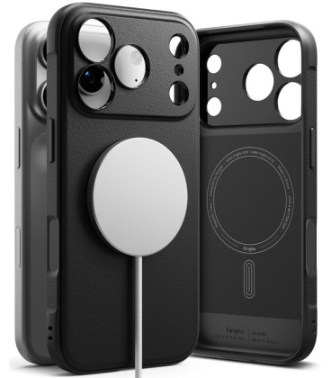 Juodas dėklas Apple iPhone 17 Pro / 18 Pro telefonui "Ringke Onyx Magnetic Magsafe"
