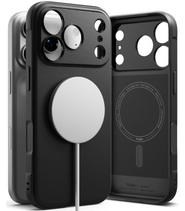 Juodas dėklas Apple iPhone 17 Pro Max / 18 Pro Max telefonui "Ringke Onyx Magnetic Magsafe"