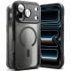Matinis juodas dėklas Apple iPhone 17 Pro / 18 Pro telefonui "Ringke Fusion Bold Magnetic Magsafe"