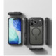 Matinis juodas dėklas Apple iPhone 17 Pro / 18 Pro telefonui "Ringke Fusion Bold Magnetic Magsafe"