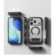 Juodas / skaidrus dėklas Apple iPhone 17 Pro Max / 18 Pro Max telefonui "Ringke UX Magnetic Magsafe"