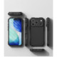 Juodas dėklas Apple iPhone 17 Pro Max / 18 Pro Max telefonui "Ringke Rugged Gear Magnetic Magsafe"