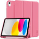 Rožinis (Magenta) atverčiamas dėklas Apple iPad 10.9” 10 / 2022 / 11” 11 / 2025 planšetei "Tech-Protect SC Pen"
