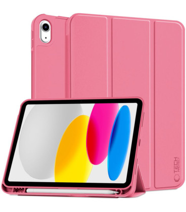 Rožinis (Magenta) atverčiamas dėklas Apple iPad 10.9” 10 / 2022 / 11” 11 / 2025 planšetei "Tech-Protect SC Pen"