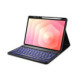 Juodas atverčiamas dėklas + klaviatūra Samsung Galaxy Tab S12 Plus planšetei "Tech-Protect SC + Keyboard"