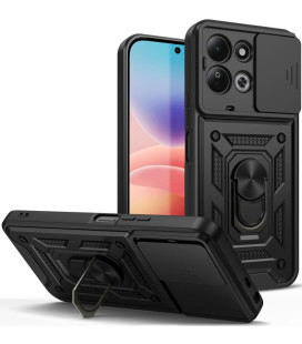 Juodas dėklas Xiaomi Redmi 17 4G / 5G / Poco C95 Pro telefonui "Tech-Protect Camshield Pro"