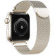Smėlio spalvos apyrankė Apple Watch 8 / 9 / 10 / 11 / 12 / SE (40 / 41 / 42 mm) laikrodžiui "Tech-Protect Milaneseband"