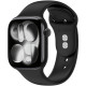 Juoda apyrankė Apple Watch 8 / 9 / 10 / 11 / 12 / SE / Ultra (44 / 45 / 46 / 49 mm) laikrodžiui "Tech-Protect Silicone"