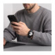 Juoda apyrankė Apple Watch 8 / 9 / 10 / 11 / 12 / SE / Ultra (44 / 45 / 46 / 49 mm) laikrodžiui "Tech-Protect Silicone"