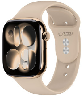 Ruda apyrankė Apple Watch 8 / 9 / 10 / 11 / 12 / SE / Ultra (44 / 45 / 46 / 49 mm) laikrodžiui "Tech-Protect Silicone"