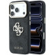 Juodas dėklas Apple iPhone 18 Pro Max telefonui "Guess PU 4G Strass Metal Logo Case"