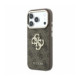 Rudas dėklas Apple iPhone 18 Pro Max telefonui "Guess PU 4G Strass Metal Logo Case"